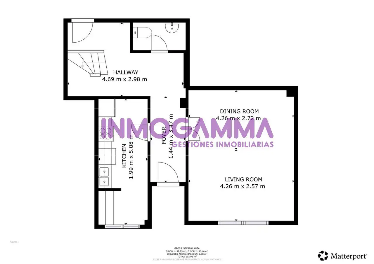 Maisonette zum Verkauf in Cullera mit Klimaanlage, Abstellraum und Balkon