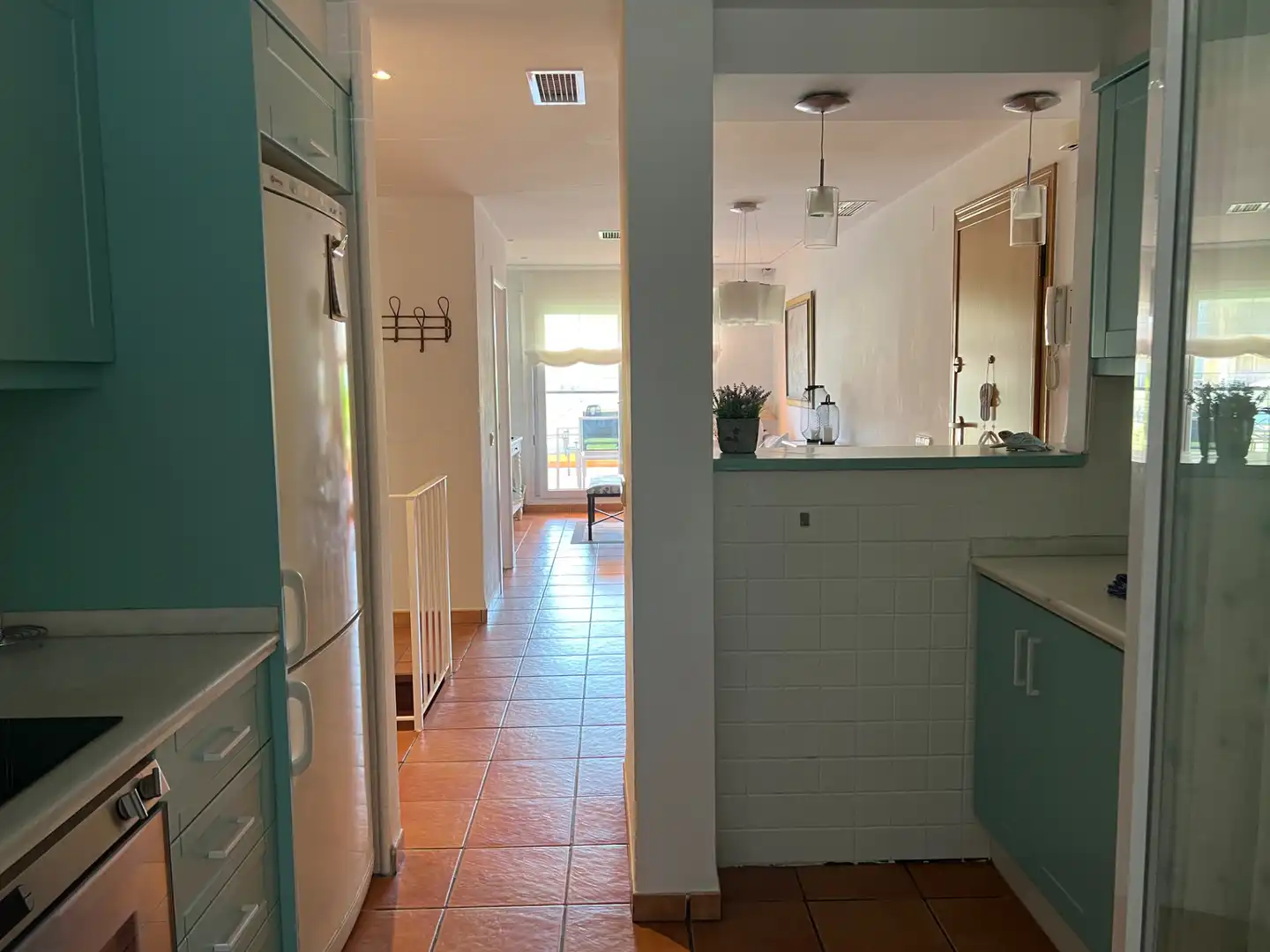 Cocina de Apartamento de alquiler en Oliva con Aire acondicionado, Terraza y Amueblado