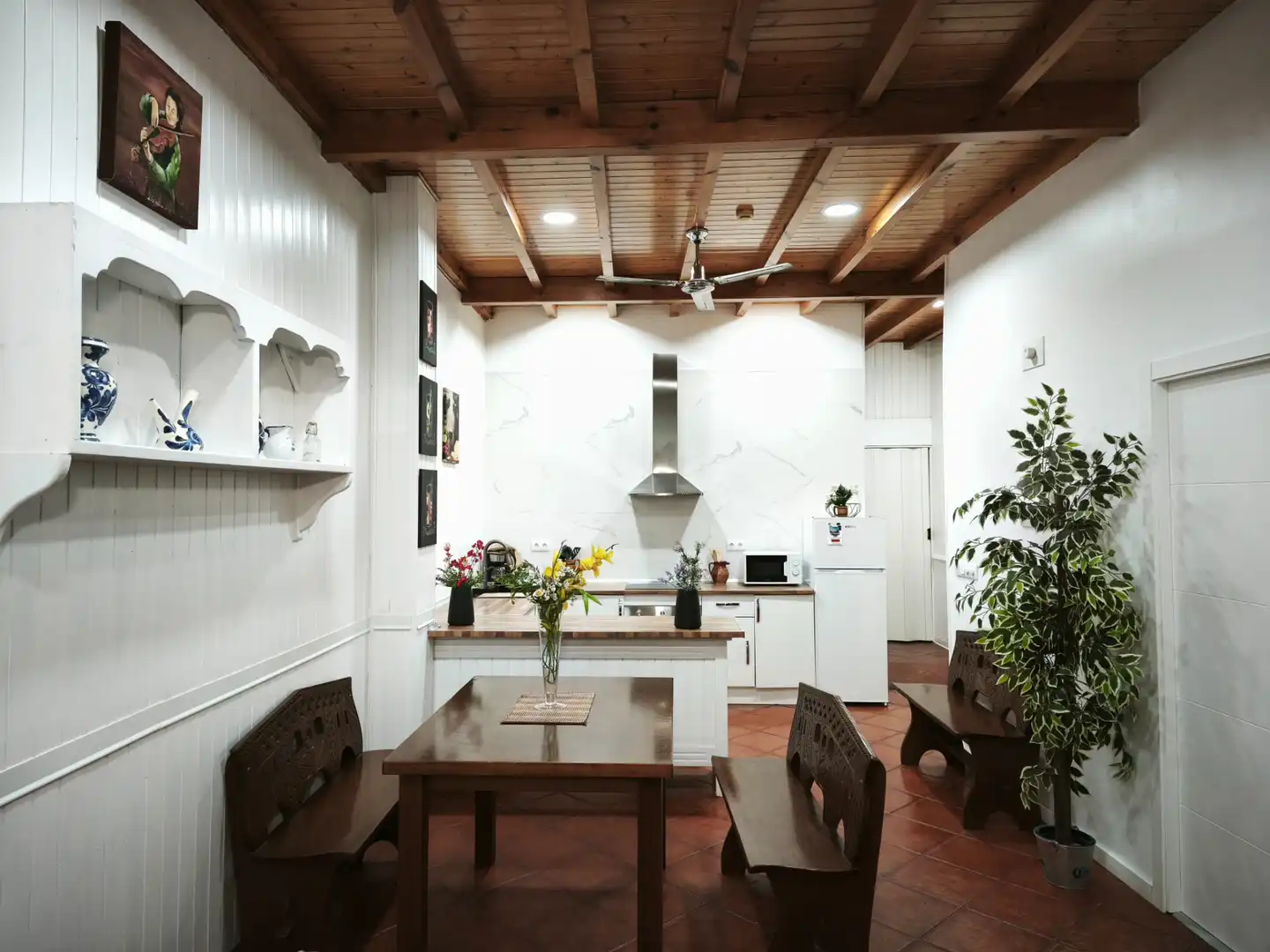 Kitchen of Flat for sale in Cangas   with Air Conditioner, Heating and Furnished