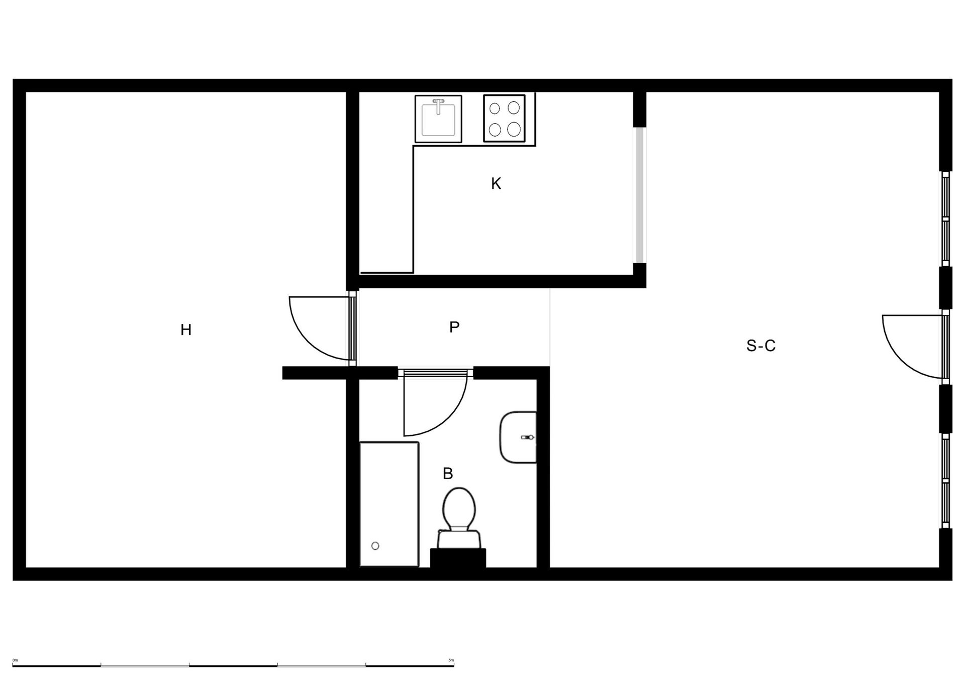 Estudio en venta en Montjuïc