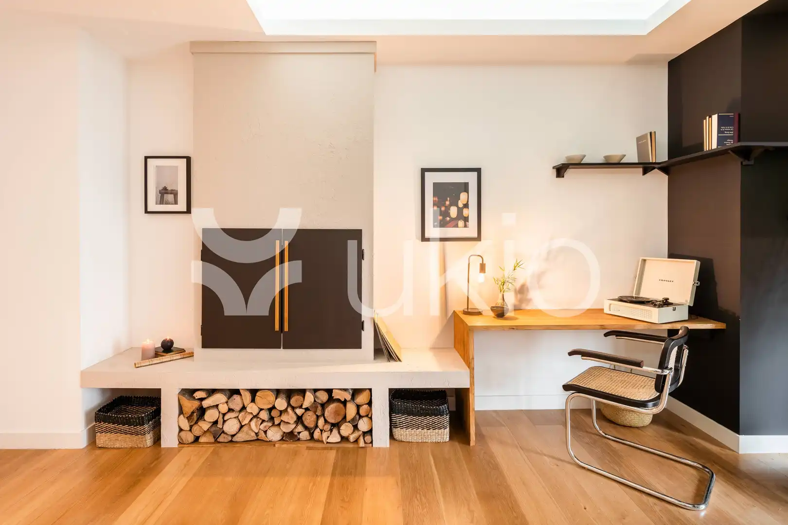 Sala de estar de Apartamento de alquiler en Madrid con Aire acondicionado, Calefacción y Amueblado