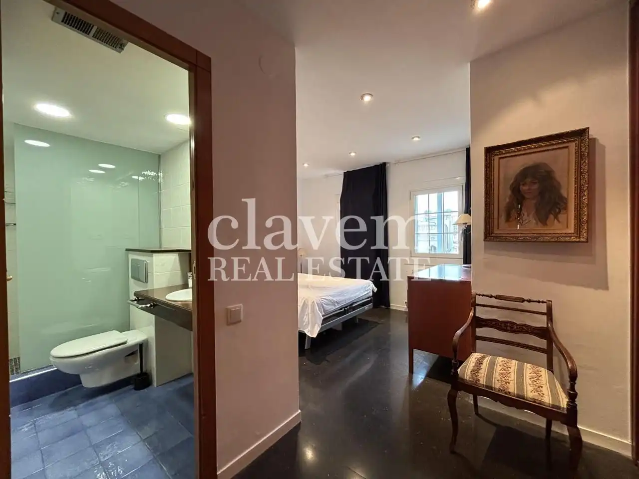 Bedroom of Flat for rent in Barcelona  with Heating, Furnished and Community pool