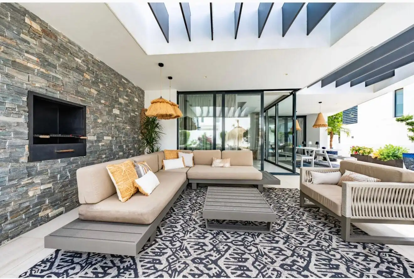 Terrassa de Casa o xalet de lloguer en Marbella amb Aire condicionat, Jardí privat i Terrassa