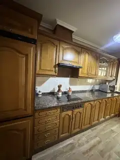 Cocina de Casa o chalet de alquiler en San Andrés del Rabanedo con Calefacción, Jardín privado y Parquet