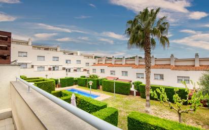 Garten von Einfamilien-Reihenhaus zum verkauf in Sant Feliu de Guíxols mit Terrasse, Schwimmbad und Balkon