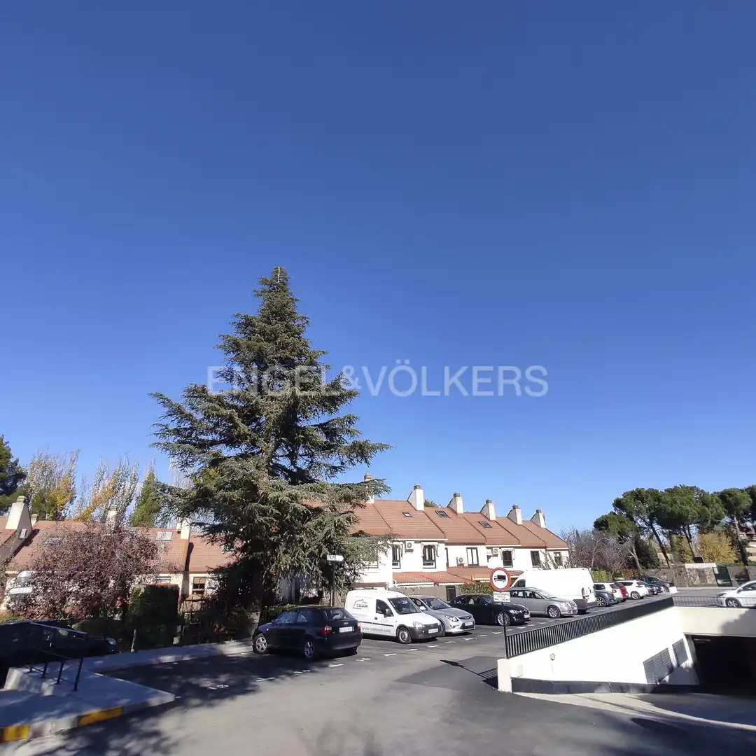 Vista exterior de Casa o xalet en venda en La Moraleja amb Calefacció, Jardí privat i Terrassa