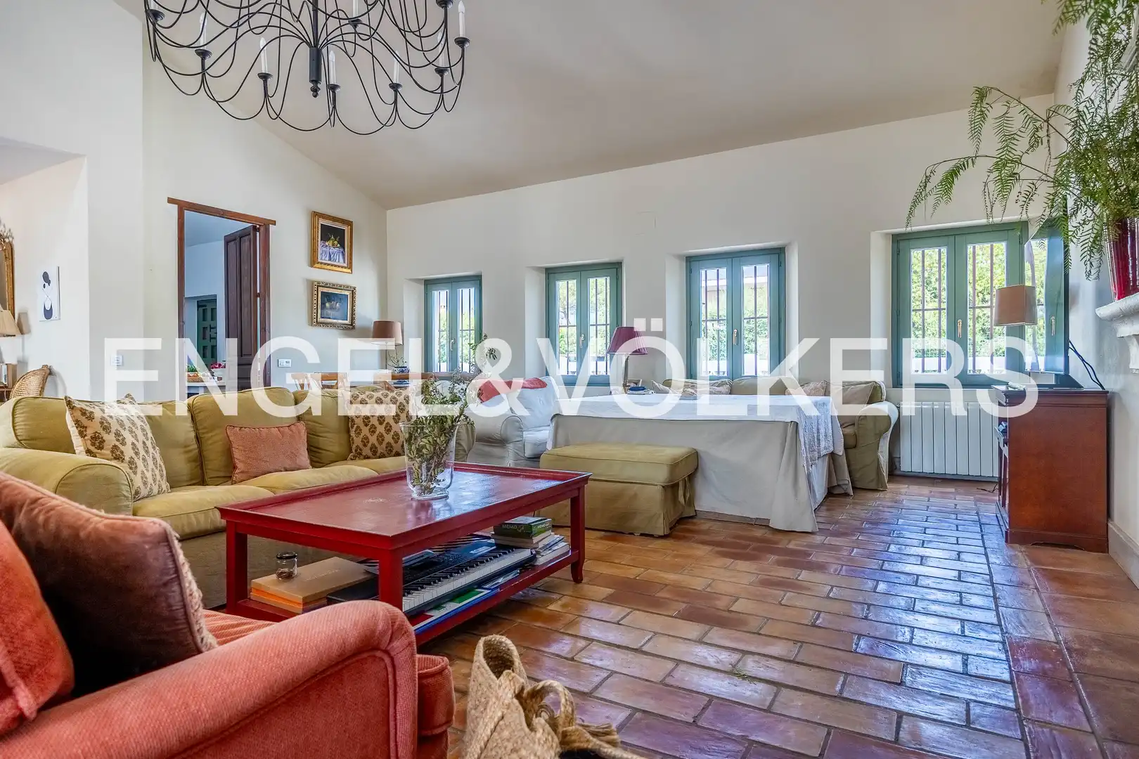 Sala de estar de Finca rústica en venta en Aljaraque con Aire acondicionado, Calefacción y Jardín privado