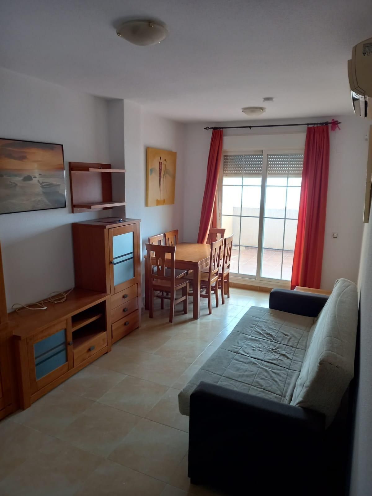 Living room of Flat for sale in Roquetas de Mar  with Private garden, Terrace and Balcony