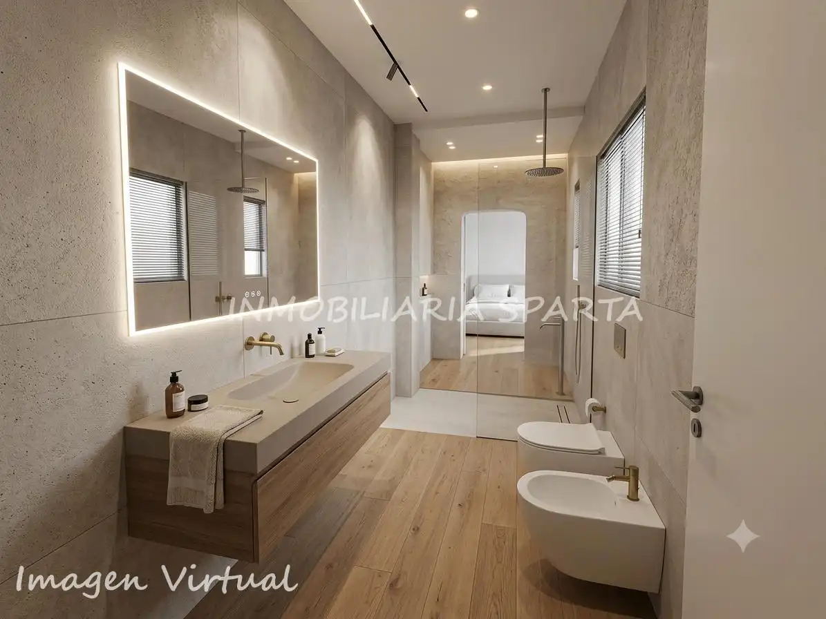 Baño de Casa adosada en venta en Santiponce con Terraza, Trastero y Balcón