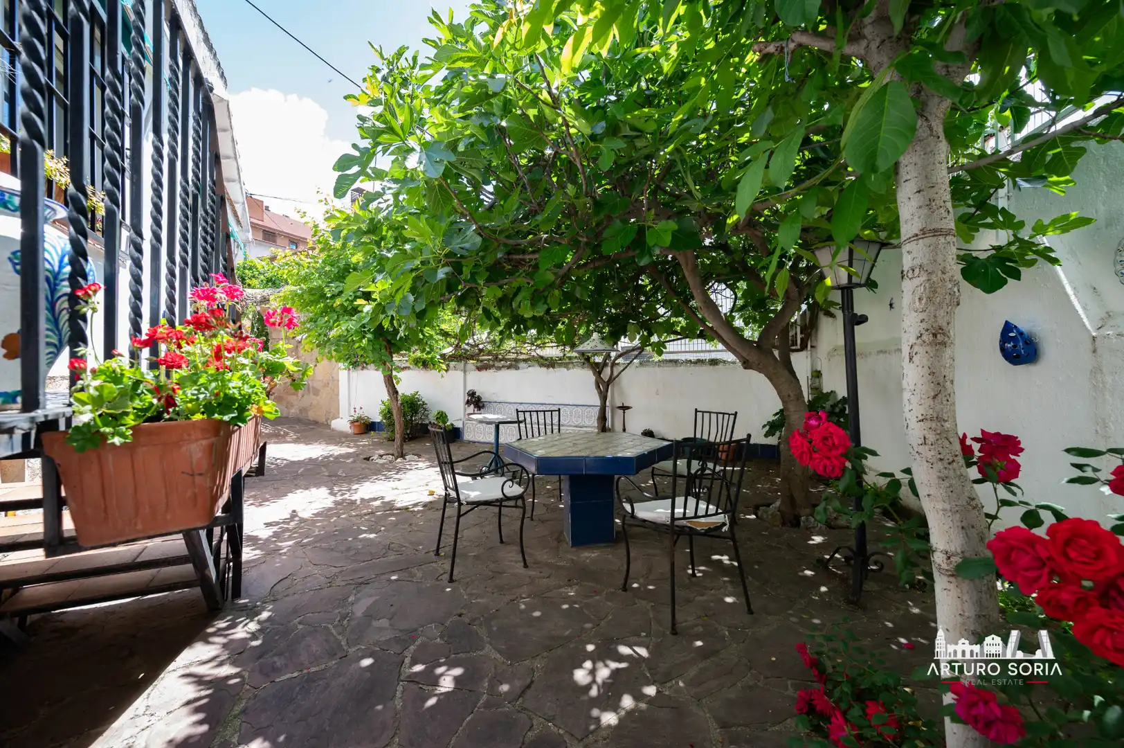 Terraza de Casa o chalet en venta en Madrid con Calefacción y Jardín privado