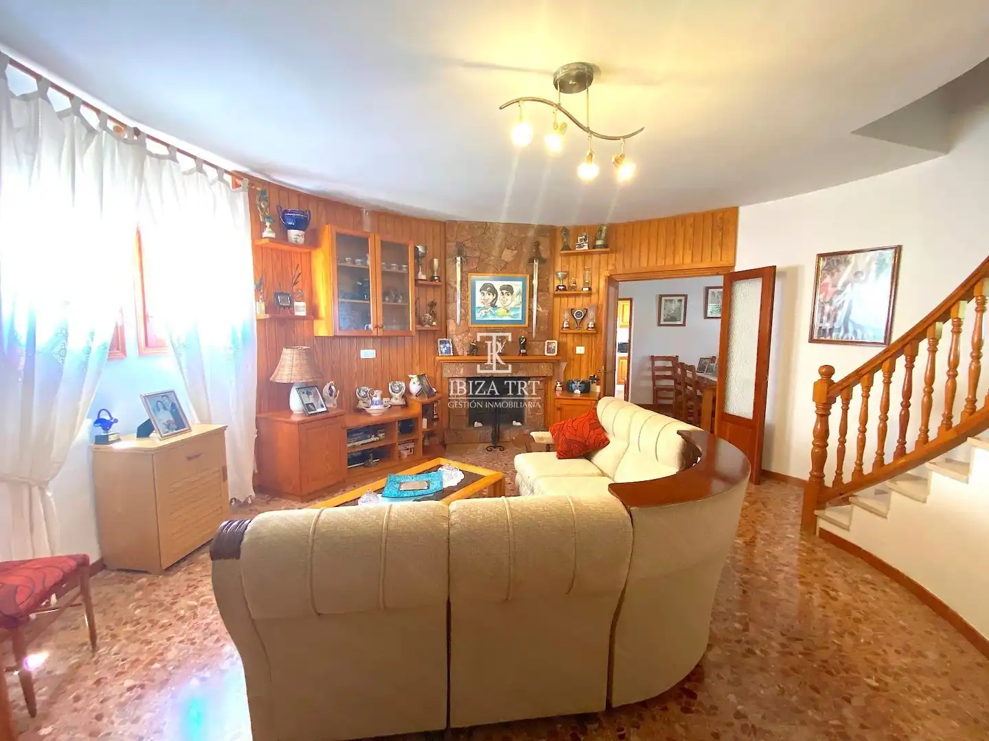 Sala d'estar de Casa o xalet en venda en Sant Antoni de Portmany amb Terrassa i Traster