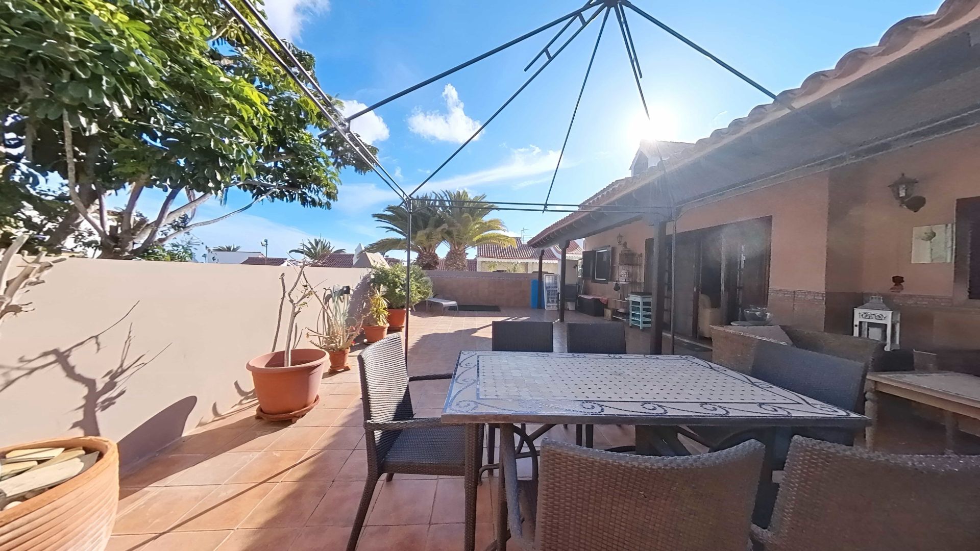 Terrassa de Casa adosada en venda en San Miguel de Abona amb Jardí privat, Terrassa i Moblat