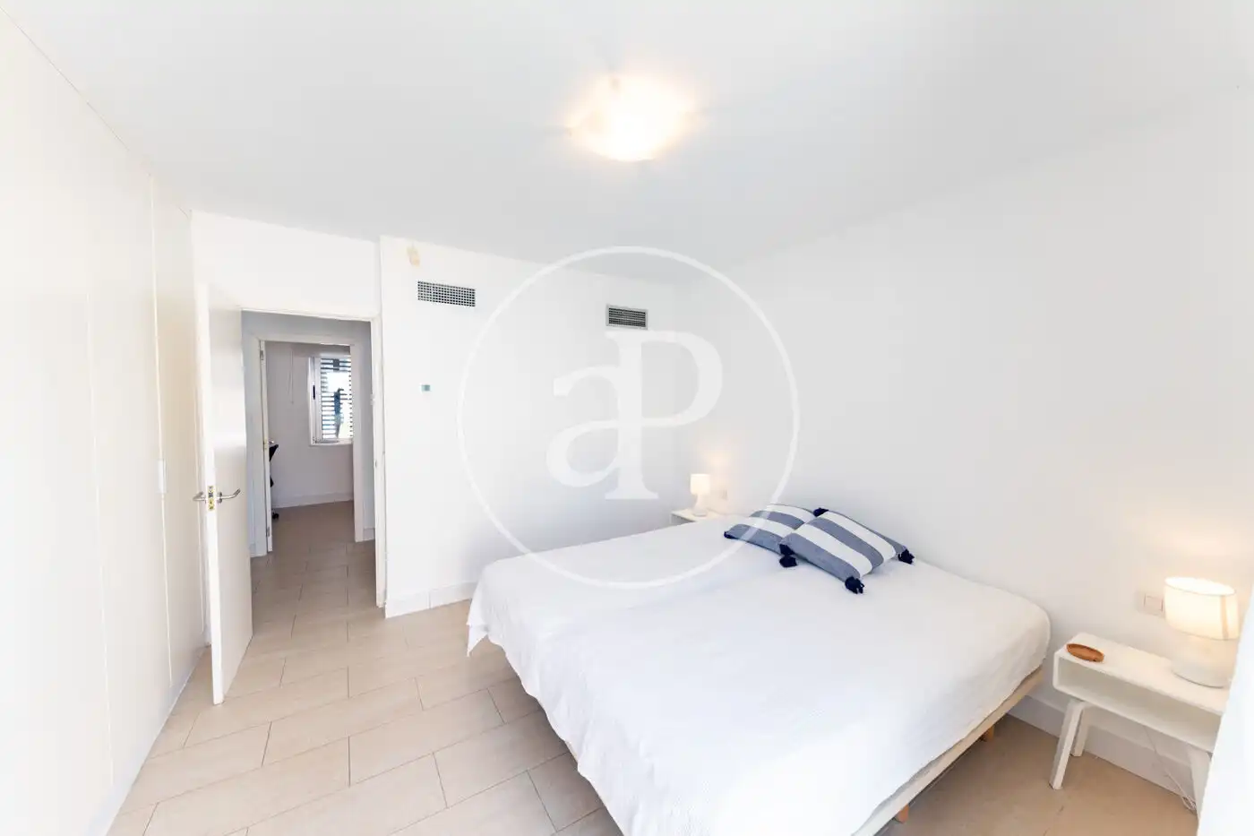 Schlafzimmer von Einfamilien-Reihenhaus zur Miete in  Palma de Mallorca mit Klimaanlage, Heizung und Privatgarten