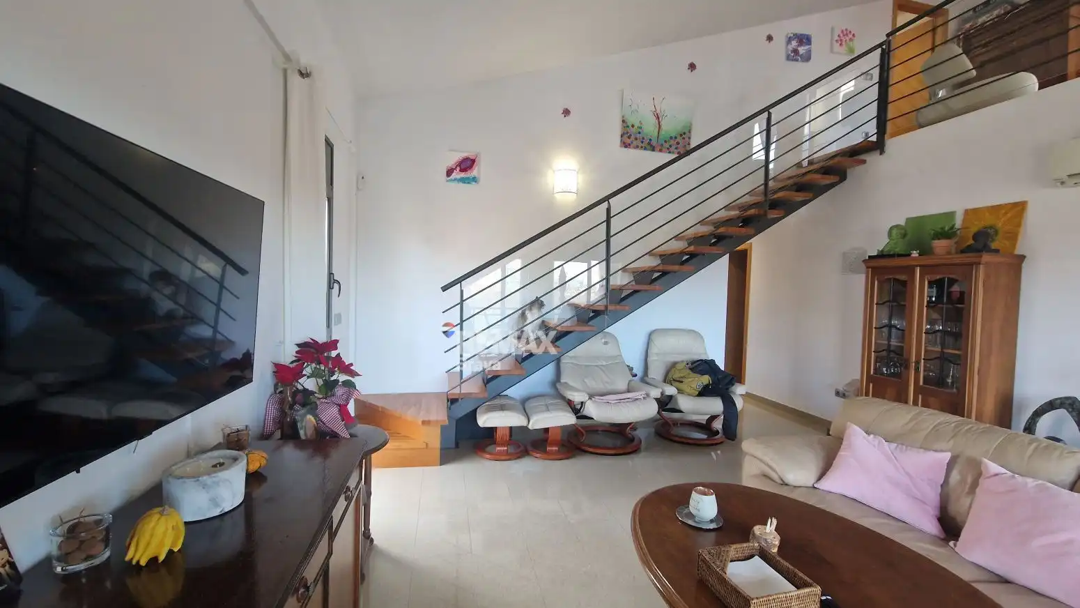 Wohnzimmer von Maisonette zum Verkauf in Roses mit Klimaanlage, Heizung und Terrasse