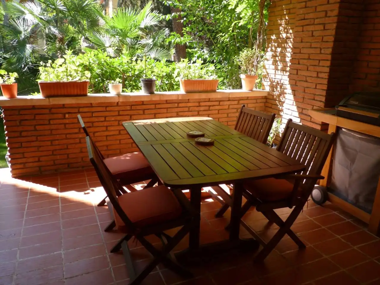 Terraza de Piso de alquiler en Sant Cugat del Vallès con Aire acondicionado, Calefacción y Jardín privado