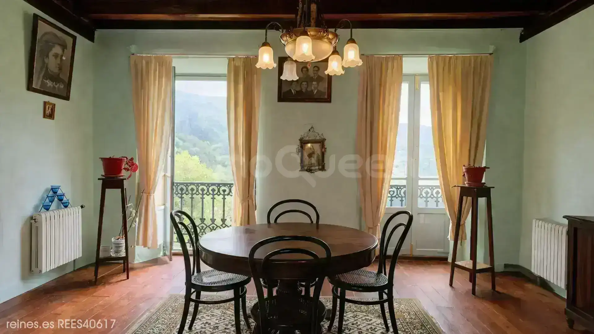 Dining room of Houses for sale in A Pontenova    with Heating, Private garden and Terrace
