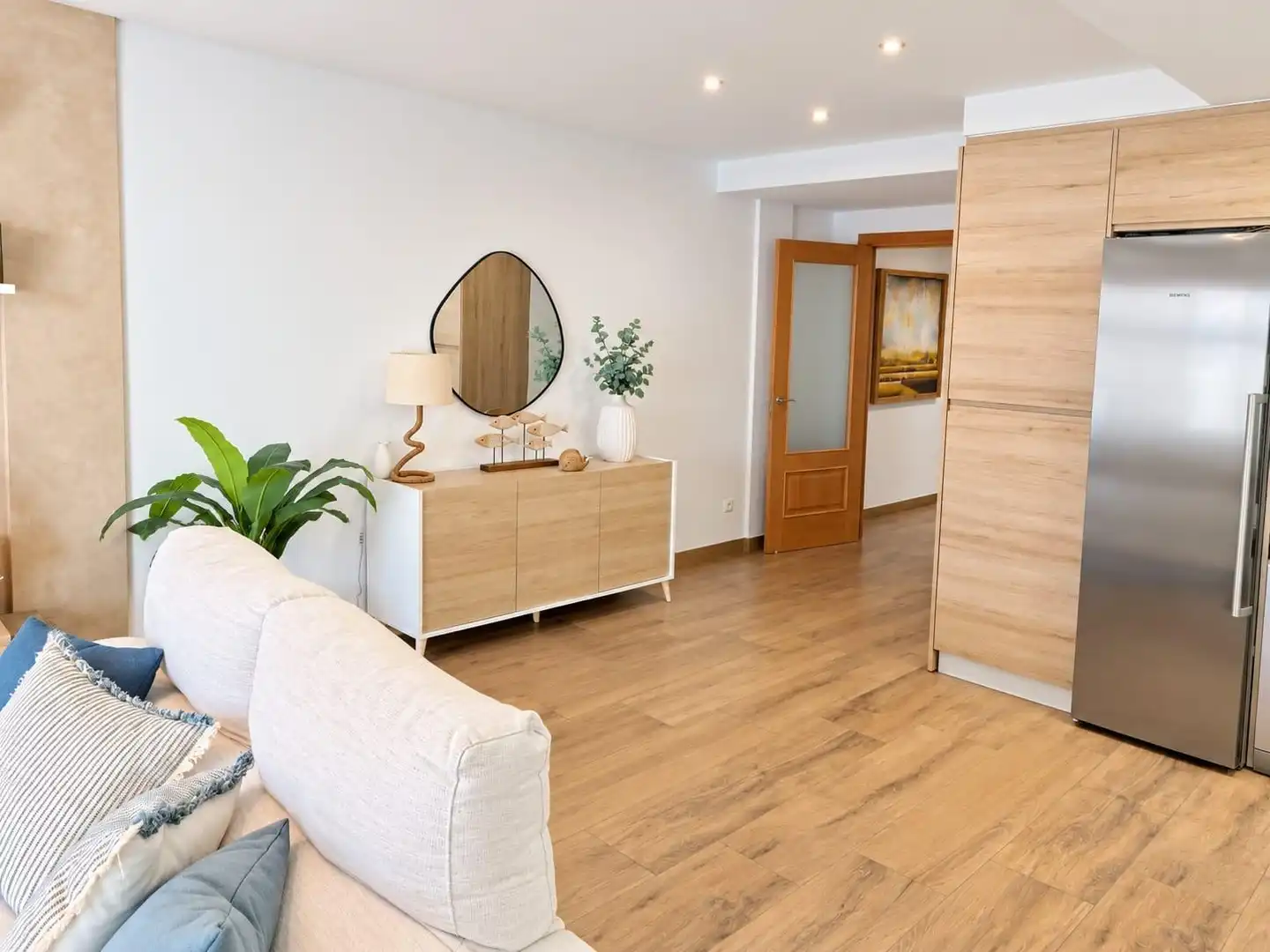 Sala d'estar de Casa adosada en venda en Inca amb Aire condicionat, Terrassa i Traster