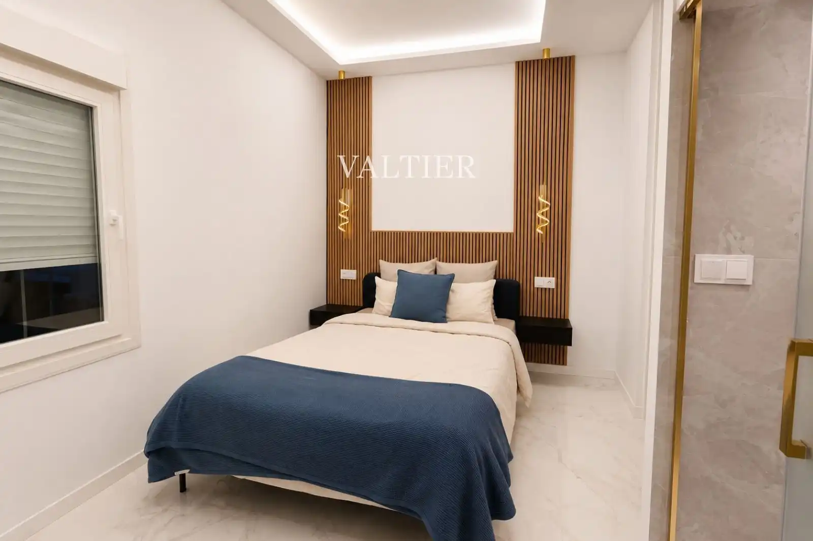 Schlafzimmer von Wohnung zur Miete in Madrid mit Klimaanlage, Heizung und Terrasse