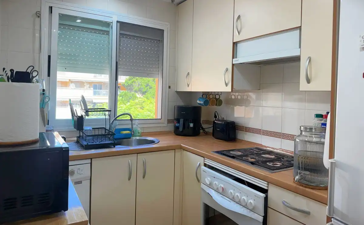 Cocina de Apartamento en venta en Mijas con Piscina y Piscina comunitaria