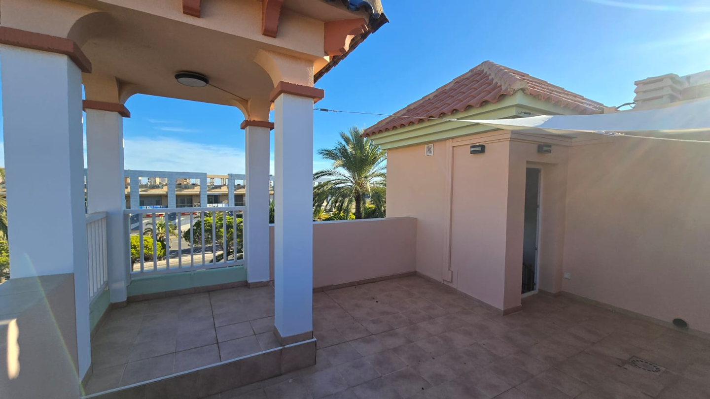 Terrace of Duplex for sale in La Manga del Mar Menor  with Air Conditioner, Heating and Private garden