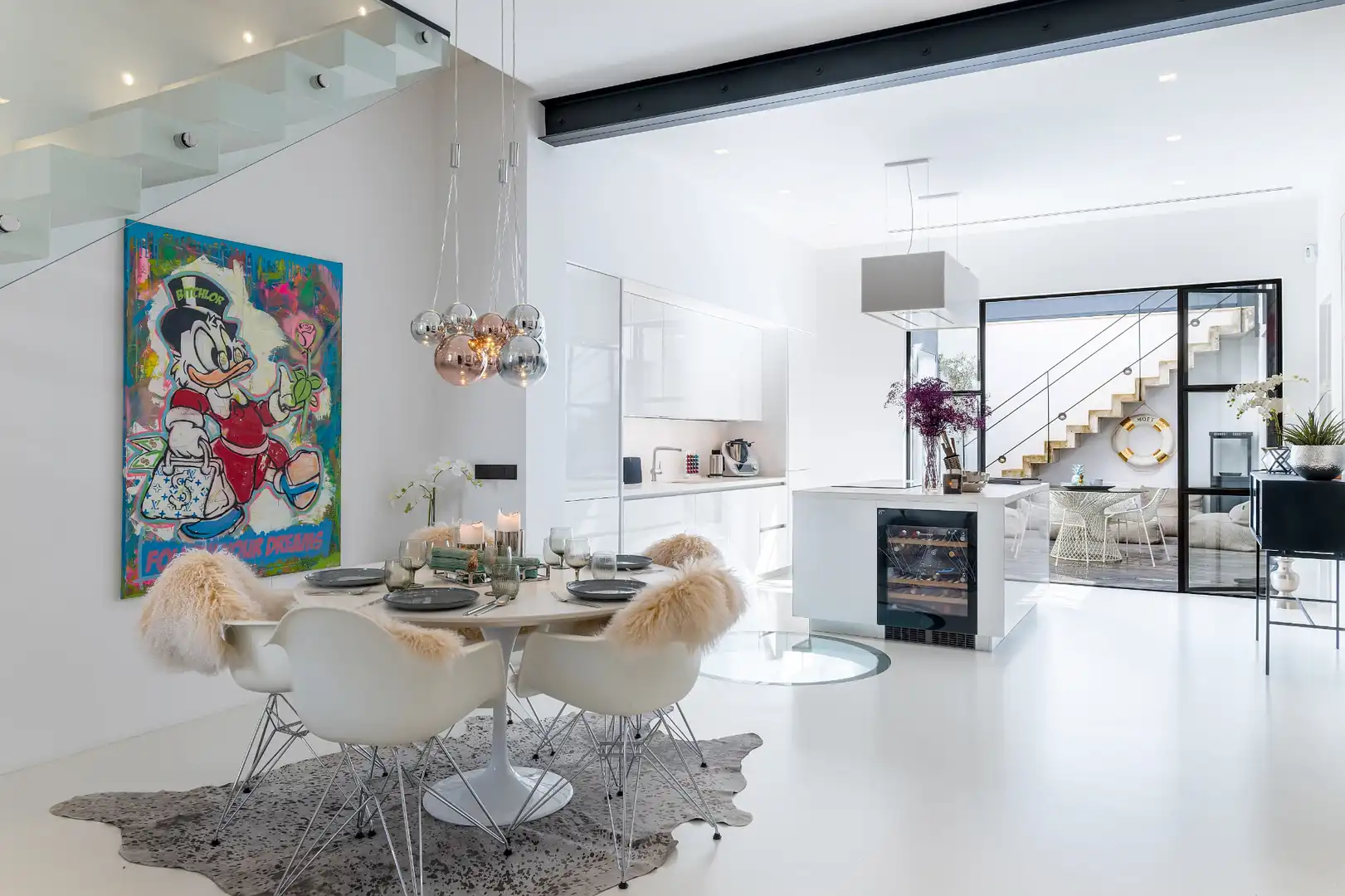 Comedor de Dúplex de alquiler en  Palma de Mallorca con Aire acondicionado, Calefacción y Jardín privado
