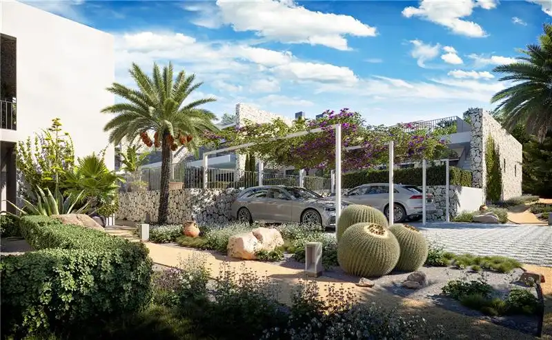 Terrasse von Erdgeschoss zum Verkauf in Andratx mit Klimaanlage, Heizung und Privatgarten