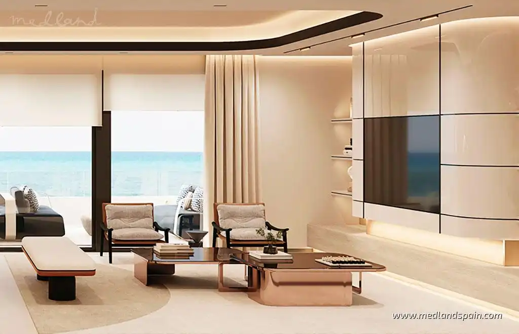 Sala de estar de Apartamento en venta en Marbella con Jardín privado, Terraza y Trastero