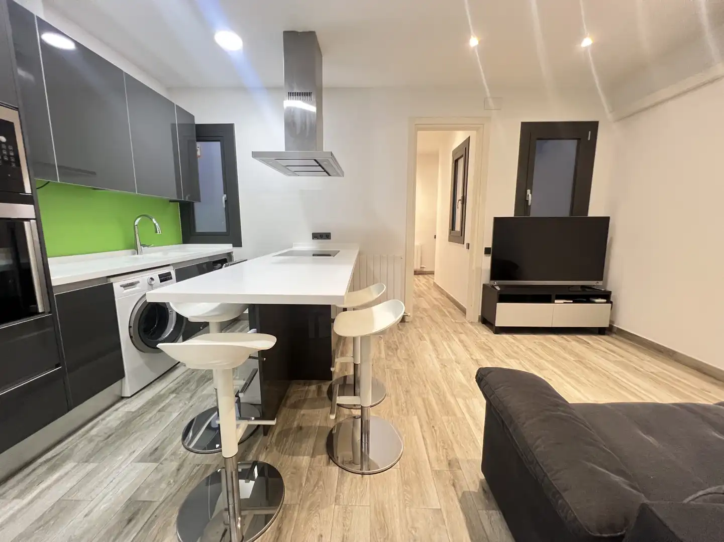 Cocina de Piso en venta en Barcelona con Calefacción, Parquet y Balcón