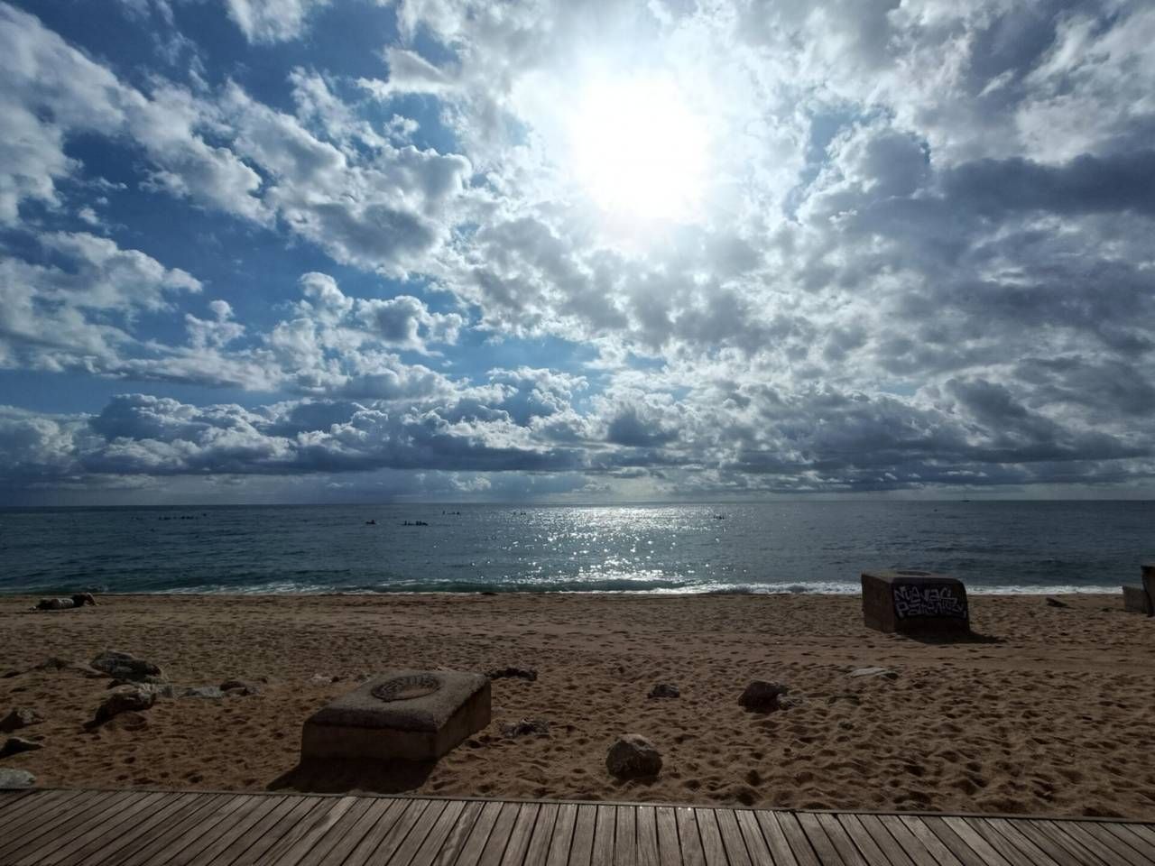 Exterior view of Flat for sale in Badalona  with Air Conditioner, Heating and Parquet flooring