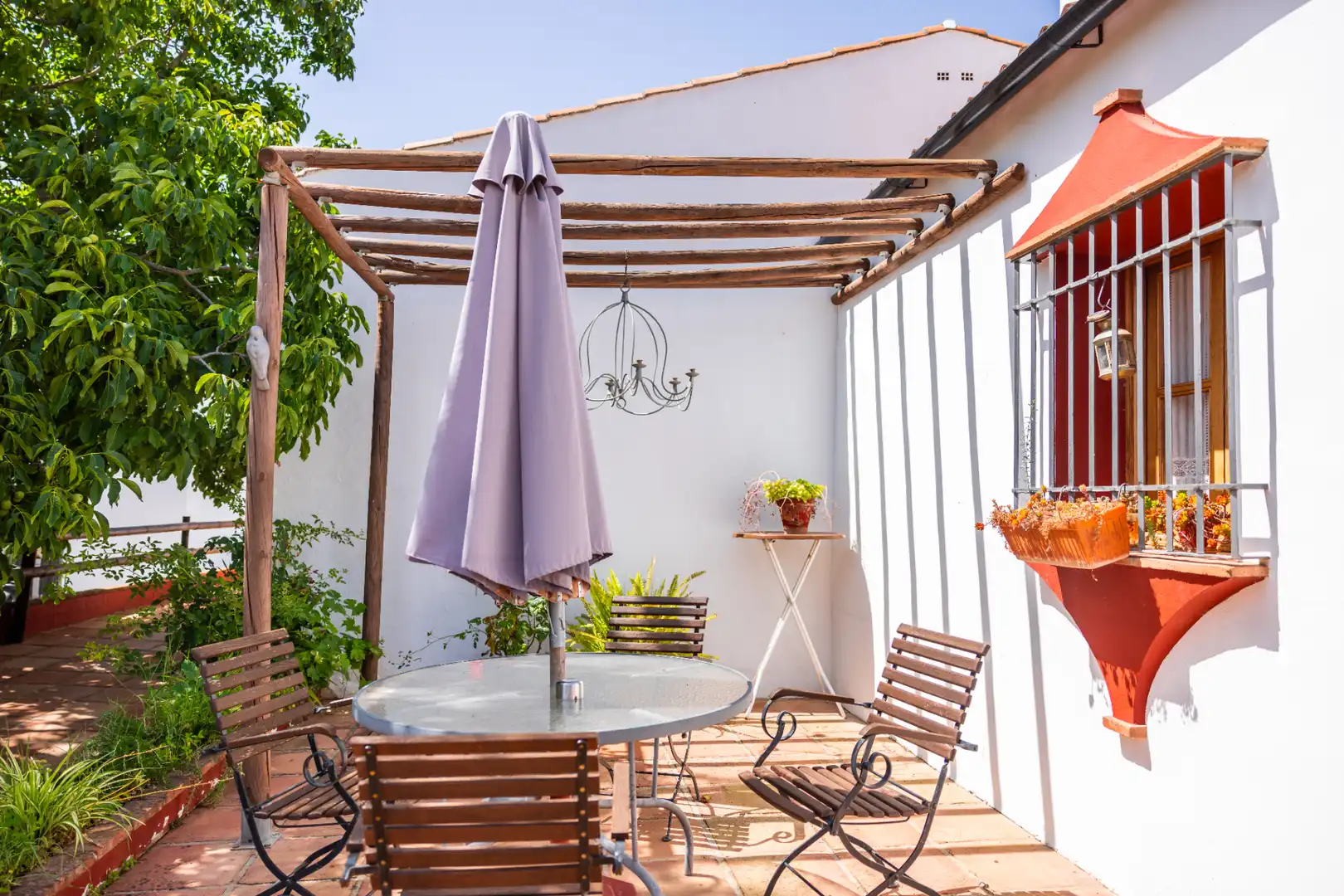 Terraza de Finca rústica en venta en Montejaque con Aire acondicionado, Jardín privado y Terraza