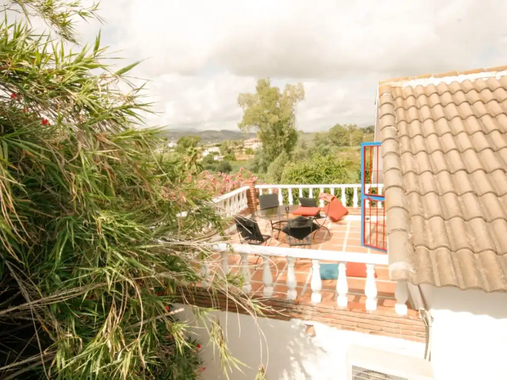 Terraza de Finca rústica en venta en Alhaurín El Grande con Jardín privado, Terraza y Piscina