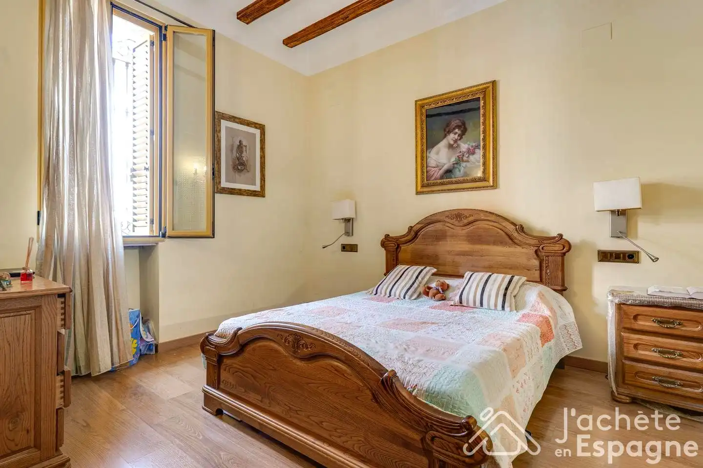 Dormitori de Casa o xalet en venda en Alcàsser amb Jardí privat, Moblat i Balcó