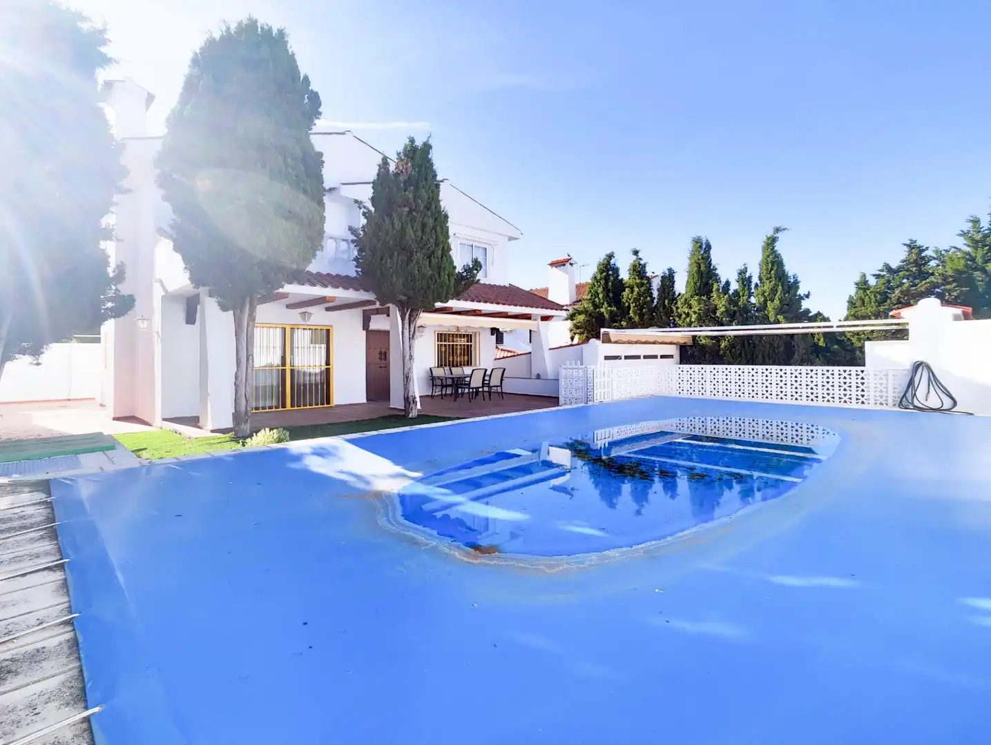 Piscina de Casa o chalet en venta en Puertollano con Aire acondicionado, Calefacción y Jardín privado