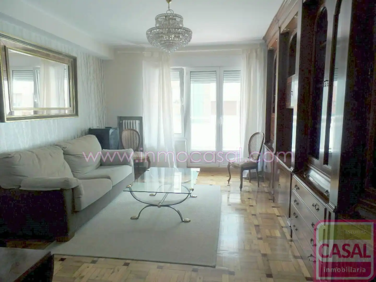 Wohnzimmer von Wohnung zur Miete in Oviedo  mit Heizung, Terrasse und Möbliert