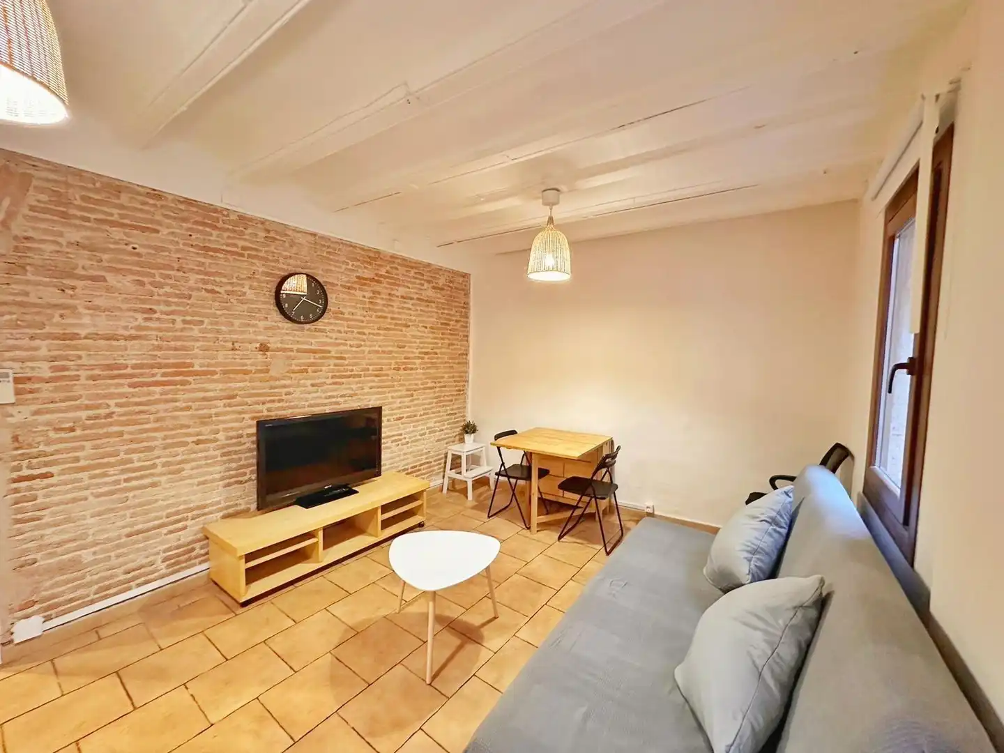 Living room of Flat for sale in Barcelona  with Air Conditioner, Heating and Furnished