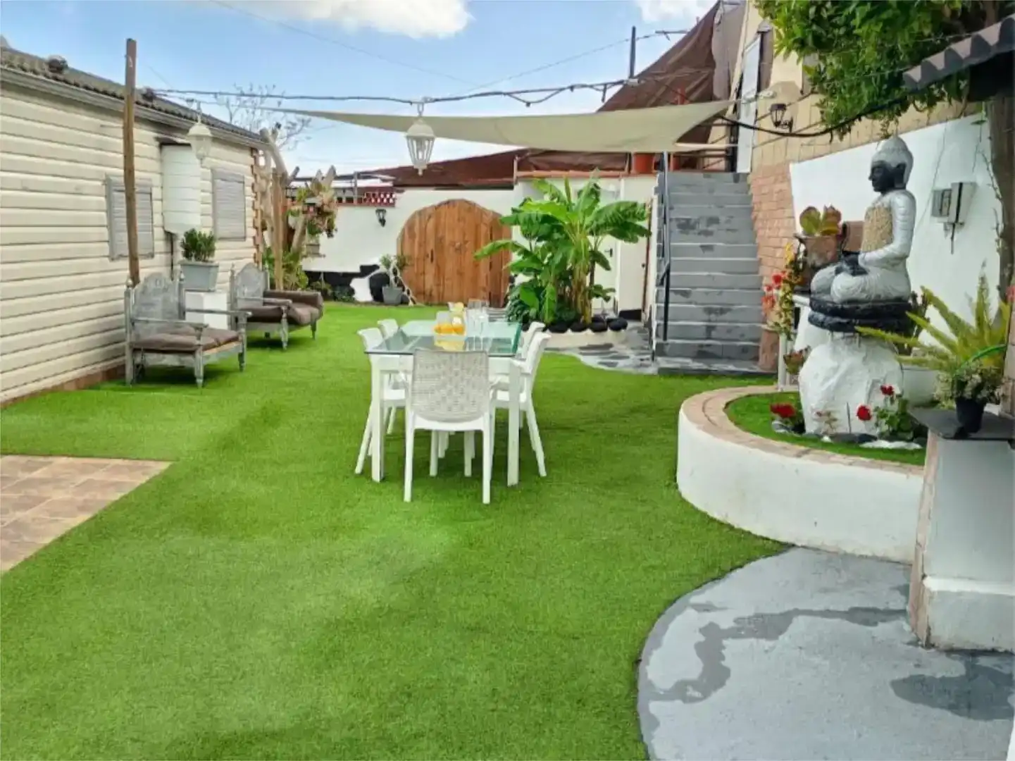 Terrace of Flat for rent in Arona  with Air Conditioner, Private garden and Parquet flooring