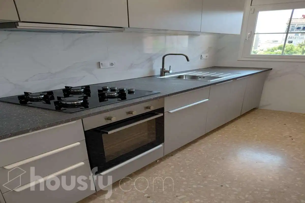 Kitchen of Flat for rent in Terrassa  with Heating, Terrace and Storage room