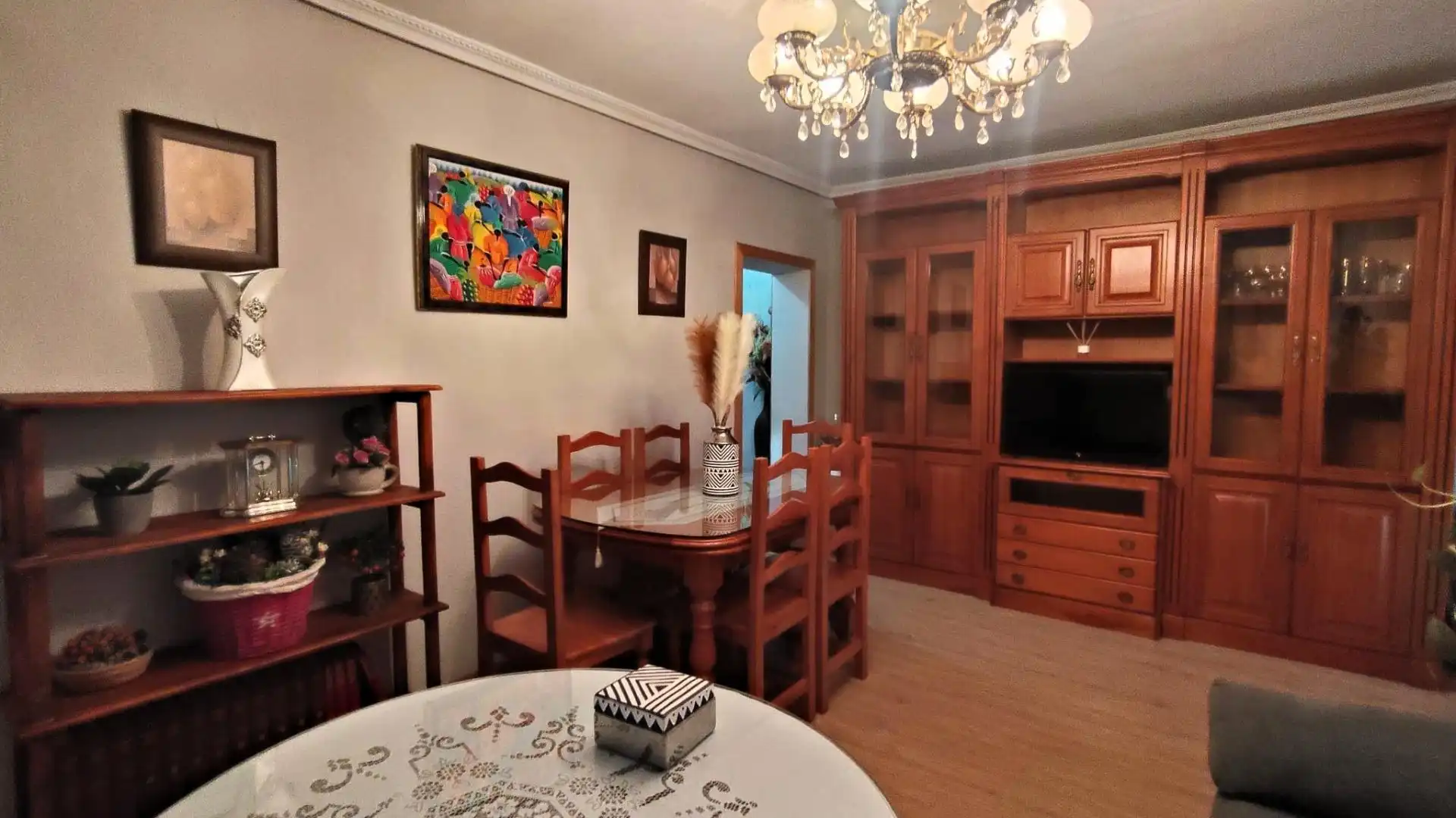 Comedor de Piso de alquiler en Plasencia con Aire acondicionado, Terraza y Amueblado