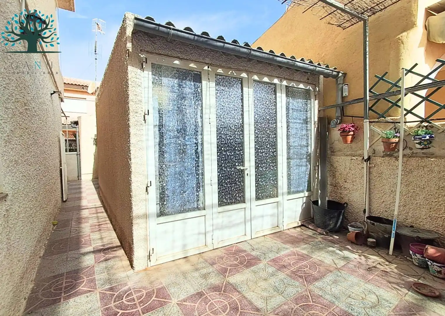 Außenansicht von Erdgeschoss zum Verkauf in Mazarrón mit Klimaanlage, Privatgarten und Terrasse