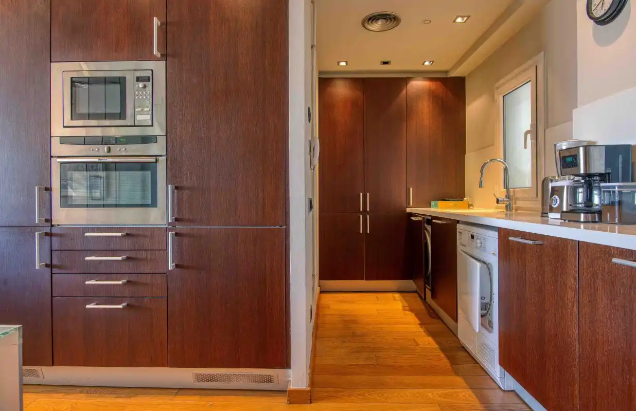 Cocina de Piso en venta en Barcelona con Aire acondicionado, Calefacción y Jardín privado