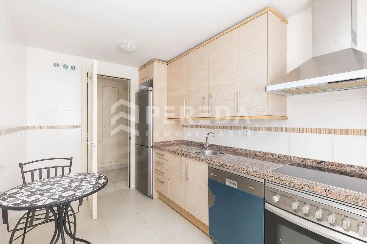 Kitchen of Apartments for sale in Roquetas de Mar  with Air Conditioner, Private garden and Terrace