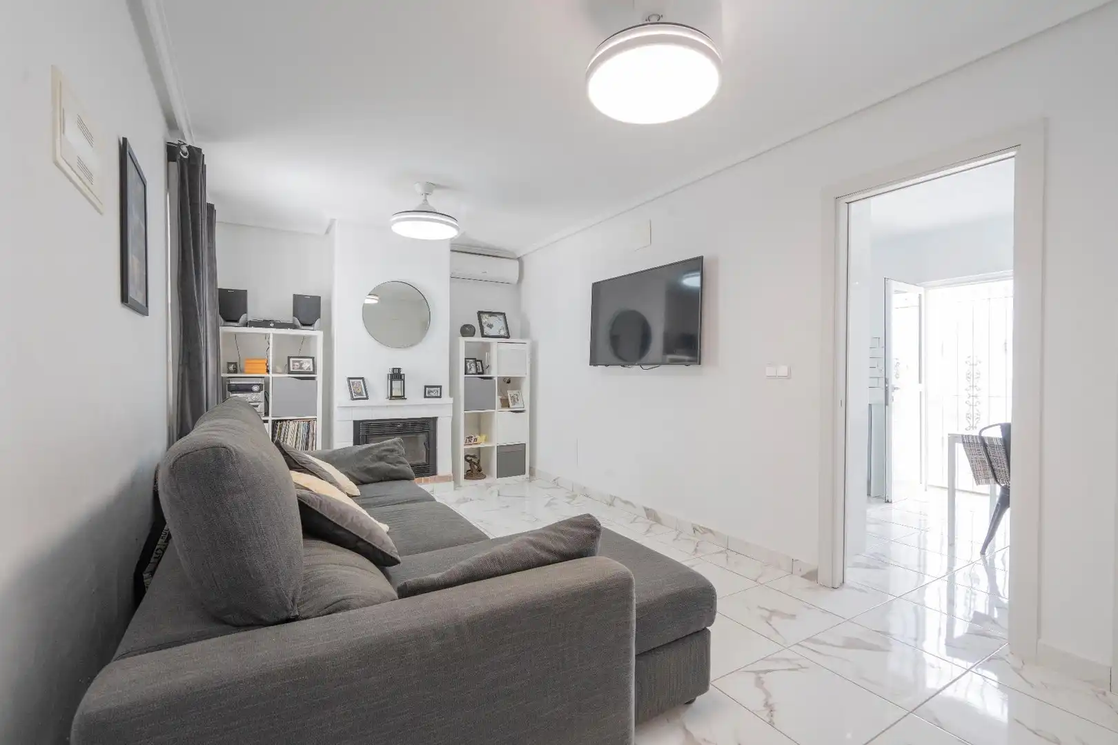 Sala de estar de Casa o chalet en venta en Mazarrón con Aire acondicionado, Calefacción y Jardín privado