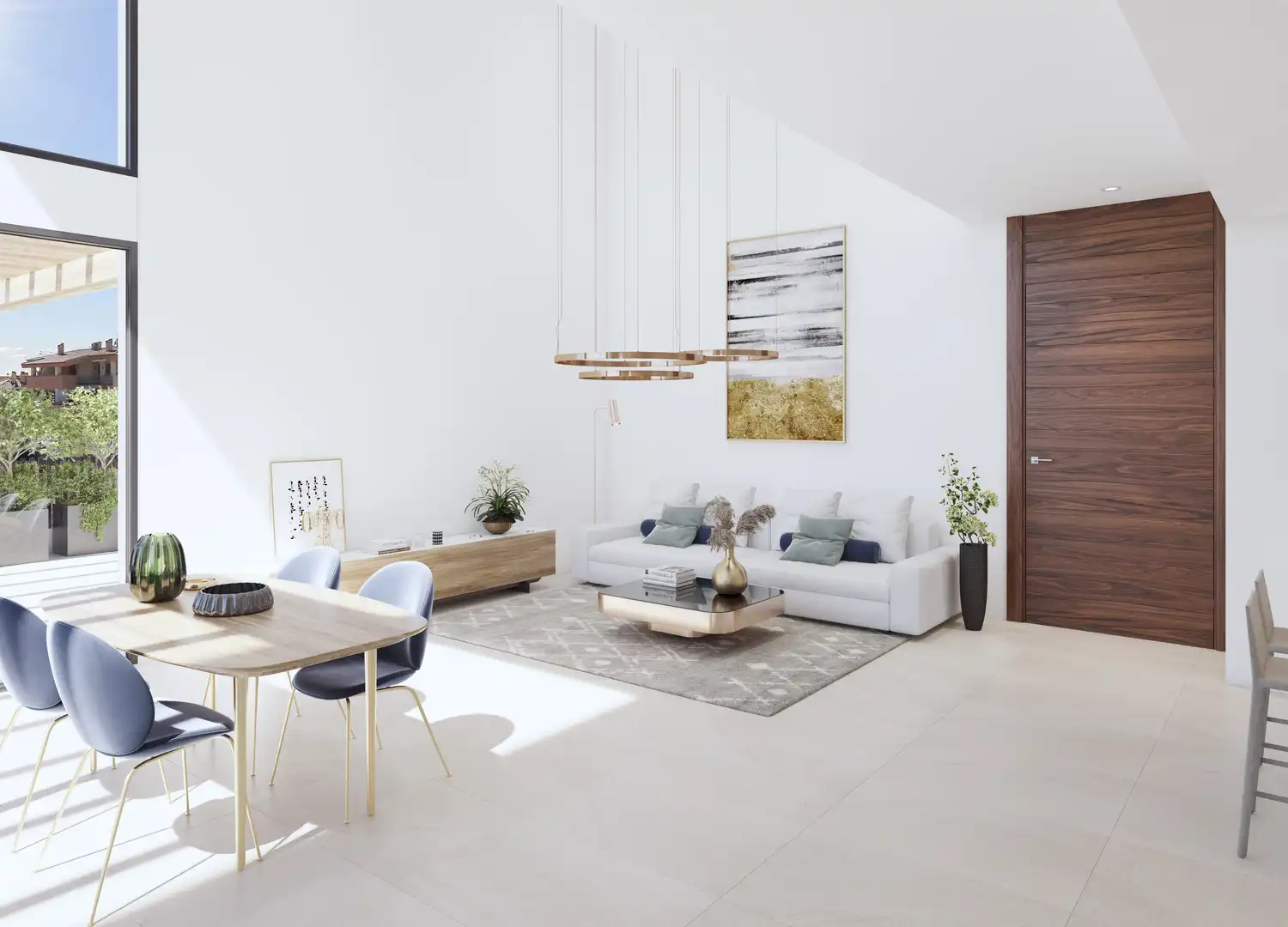 Sala de estar de Casa o chalet en venta en Finestrat con Aire acondicionado, Jardín privado y Terraza