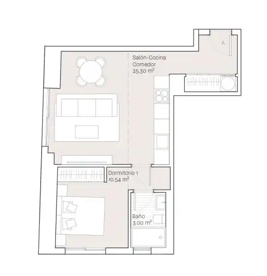 Apartamento con terraza en venta en Torre de Benagalbón, imagen 9