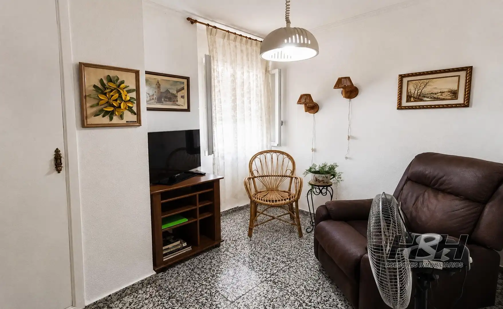 Sala de estar de Piso en venta en Godella con Aire acondicionado y Balcón