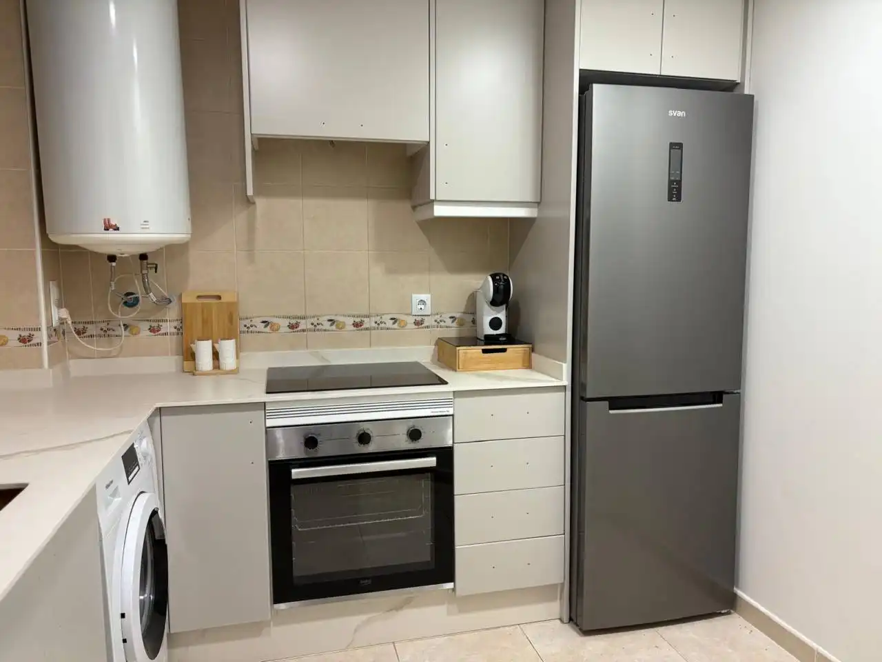 Cocina de Apartamento de alquiler en Daimús con Terraza y Piscina comunitaria