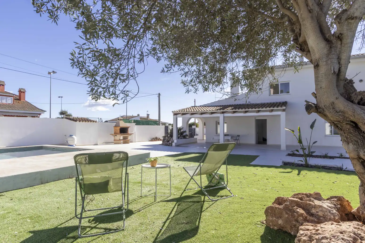 Jardí de Casa o xalet en venda en La Pobla de Vallbona amb Jardí privat i Piscina
