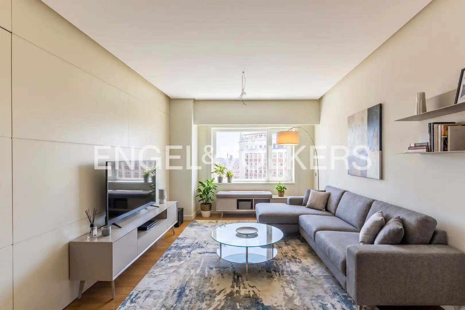 Wohnzimmer von Wohnung zur Miete in Madrid mit Heizung
