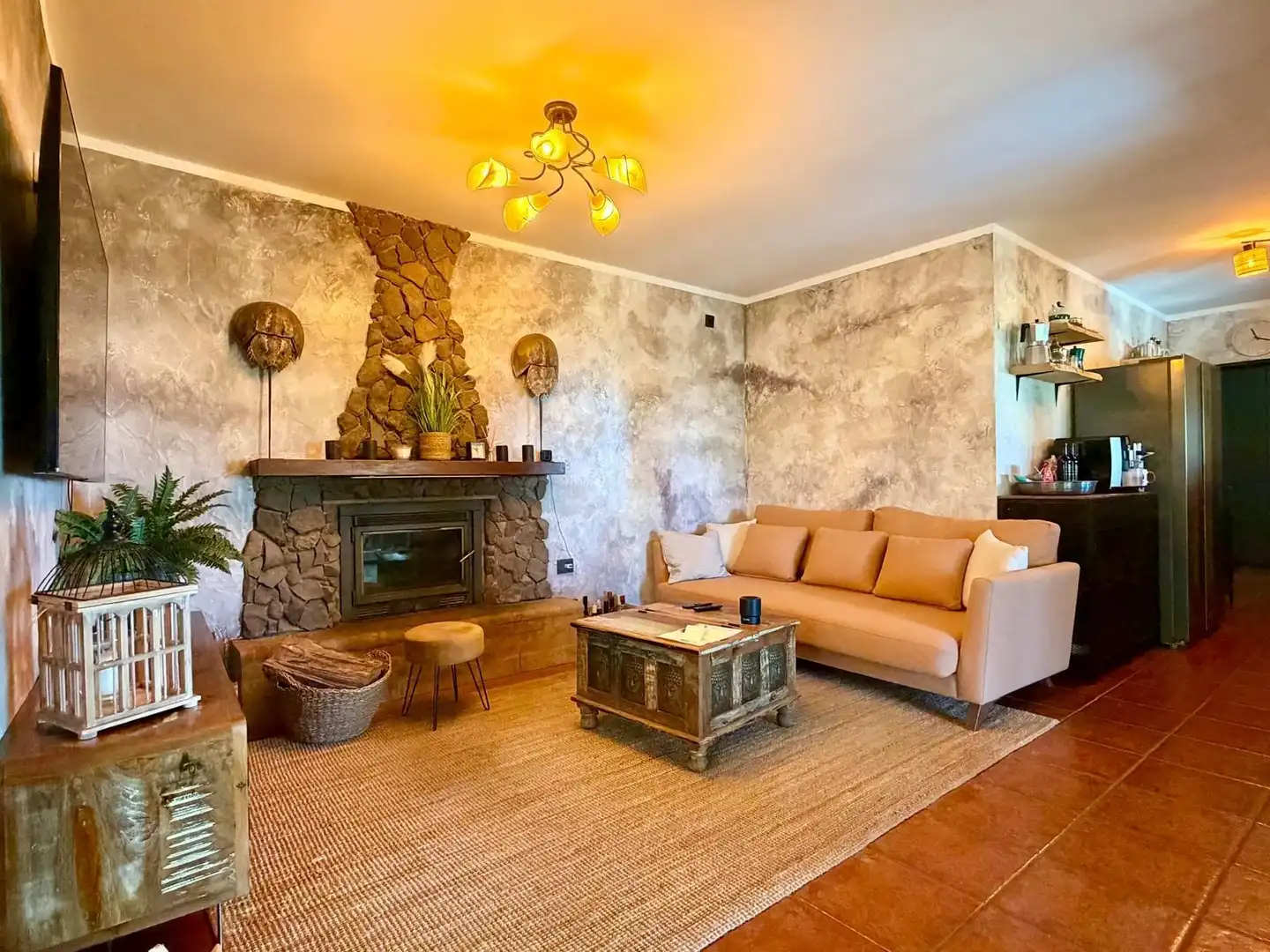 Sala de estar de Finca rústica en venta en Telde con Aire acondicionado, Calefacción y Jardín privado