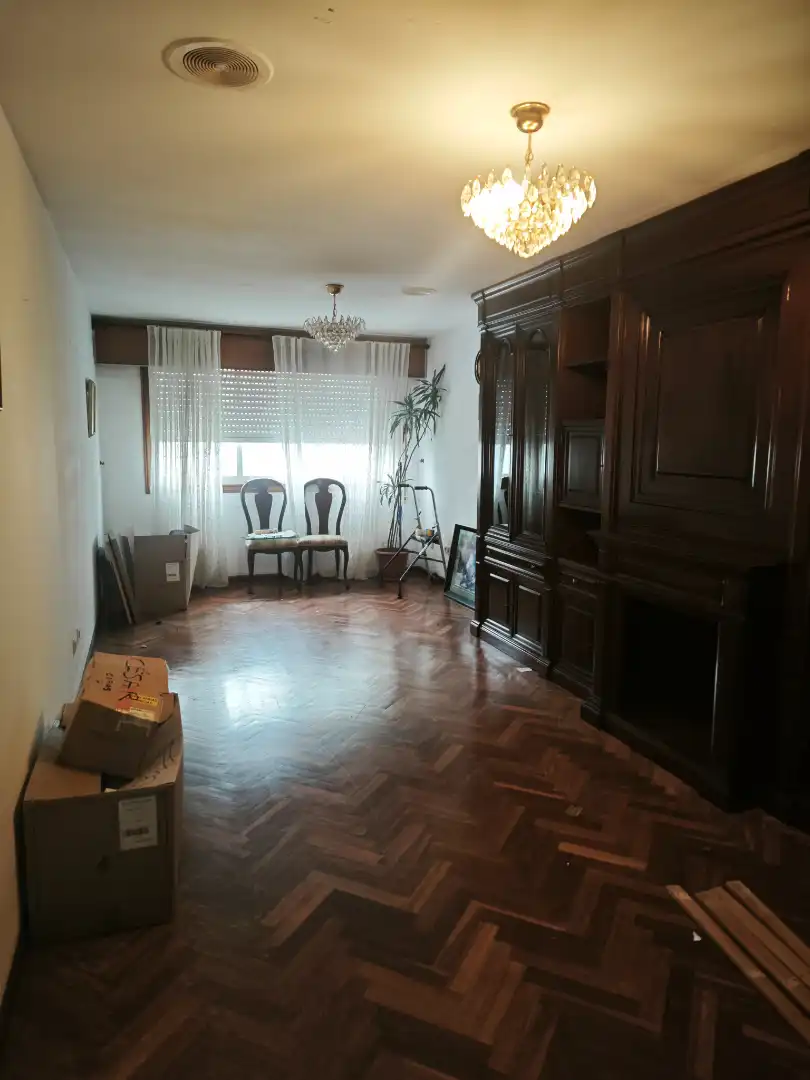 Sala de estar de Planta baja en venta en A Coruña Capital  con Parquet, Terraza y Horno